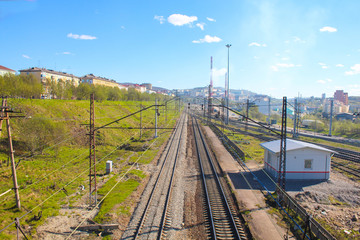 Fototapeta na wymiar View on the railway