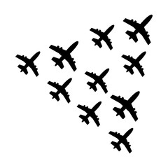 Aircraft icon. Aircraft Vector isolated. Flat vector illustration.