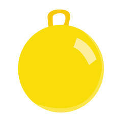 Isolated ball toy on a white background, Vector illustration