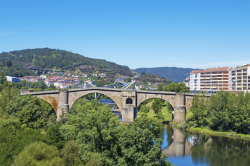 roman bridge, monument in Orense, landscapes
