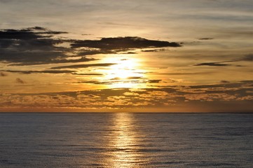 Alta Mar Atardecer puesta de sol
