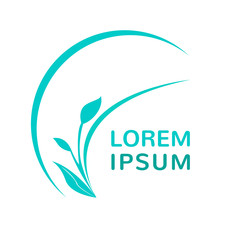 Isolated spa logo on a white background, Vector illustration