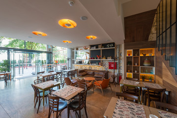 Restaurant interior,new,urban