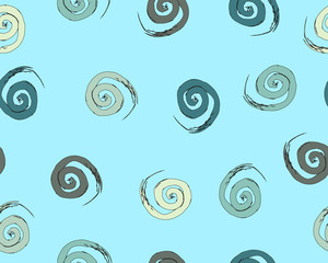 seamless background pattern, with circles and strokes, grungy