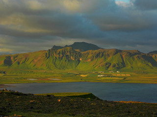 beautiful view on a landscape in sout Iceland