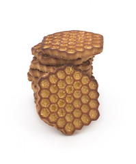 Cookies on a white background