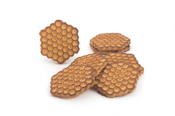 Cookies on a white background