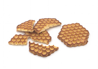 Cookies on a white background