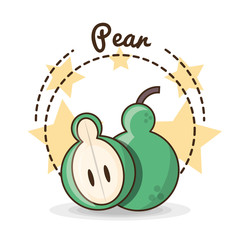 delicious healthy food with nutrition ingredients vector illustration