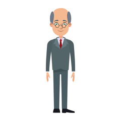 business man cartoon character young male professional vector illustration
