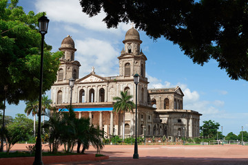 Fototapeta na wymiar Central square in Managua