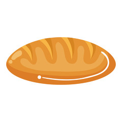 delicious bread isolated icon vector illustration design