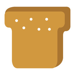 delicious toast bread isolated icon vector illustration design