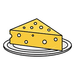 fresh cheese piece icon vector illustration design