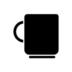 coffee mug icon over white background vector illustration