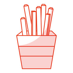 potatoes fries isolated icon vector ilustration design