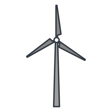 windmill energy alternative icon vector illustration design