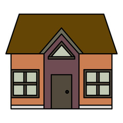 exterior house isolated icon vector illustration design