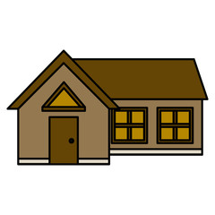 exterior house isolated icon vector illustration design