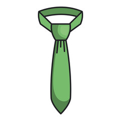 elegant tie isolated icon vector illustration design