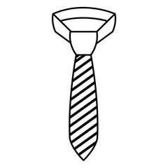 elegant tie isolated icon vector illustration design