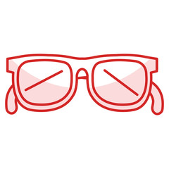 elegant eye glasses icon vector illustration design