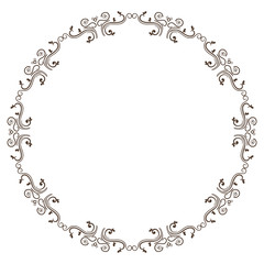 Elegant Victorian style frame vector illustration design