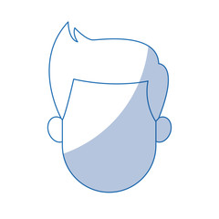 cartoon man portrait business character male vector illustration