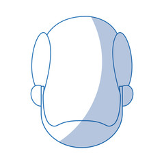 cartoon man portrait business character male vector illustration