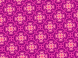 Fototapeta premium A hand drawing pattern made of pink tones.
