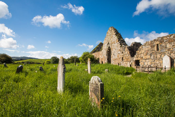 Bonamargy Friary, which is allegedly haunted, in Ballycastle, Antrim, Northern Ireland