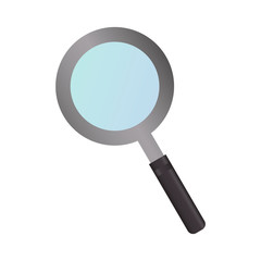 magnifying glass icon over white background vector illustration