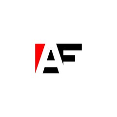 letter AF logo vector