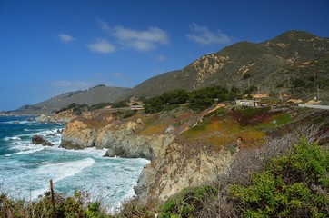 Fototapeta na wymiar Big Sur, Monterey County, California