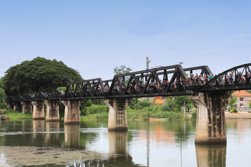 Bridge on the River Kwai in Kanchanaburi province.