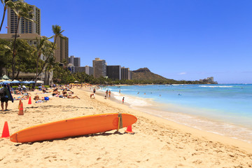 ワイキキビーチとダイヤモンドヘッド