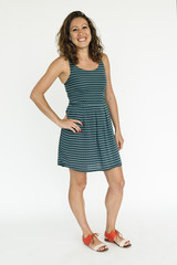 Woman Cheerful Studio Portrait Concept