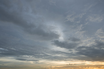 Fototapeta na wymiar Sky shooting and beautiful clouds