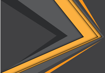Abstract yellow gray arrow speed design modern background vector illustration.