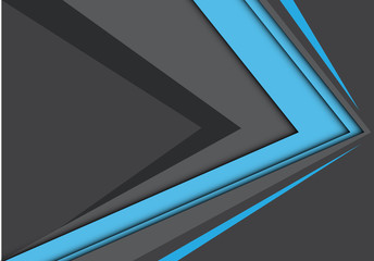 Abstract blue gray arrow speed design modern background vector illustration.