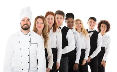 Portrait Of Restaurant Staff