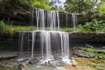 Fototapeta premium Waterfall in Wheeling's Oglebay Park - West Virginia