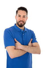 Fototapeta premium Portret Szczęśliwy Mężczyzna Woźny