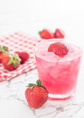 fresh strawberry smoothie