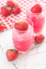 fresh strawberry smoothie