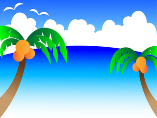 夏の海　背景素材