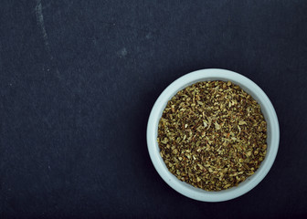 Dried oregano herbs