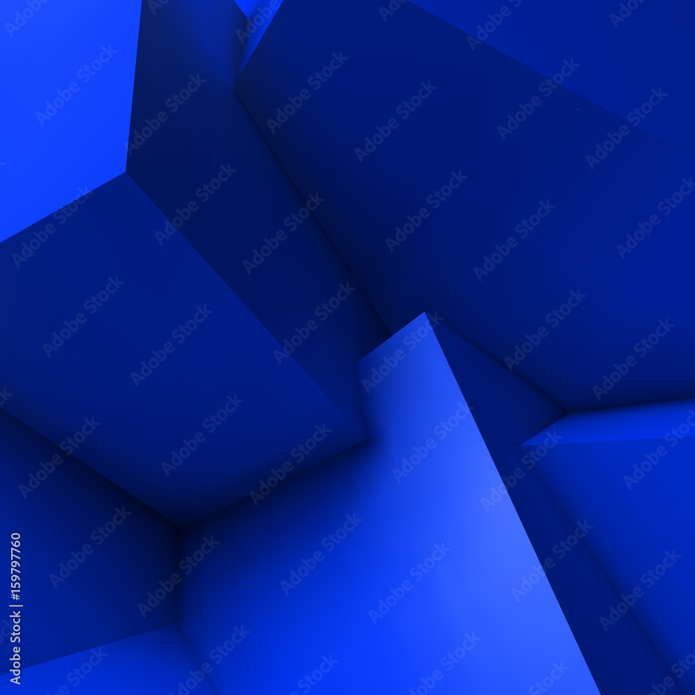 Poster abstract geometric background with overlapping cubes