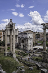 Fototapeta na wymiar The Roman Forum, Rome, Italy
