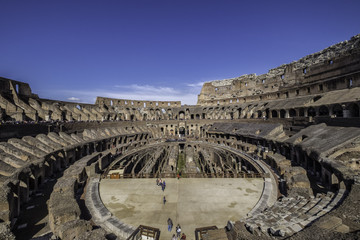 Fototapeta na wymiar Interior View of the Colosseum, Rome, Italy